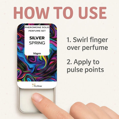 Pheromone Solid Perfume Set Silver Spring 10 gm Pack of 1