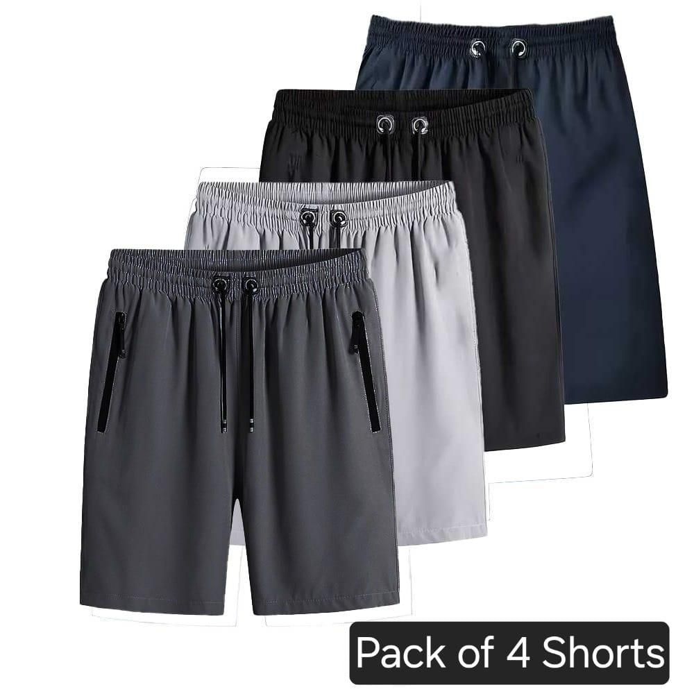 PrimeWear™ Korean Cotton Stretch Shorts Combo of 4